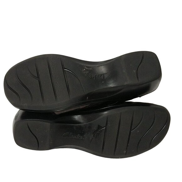 Clarks Bendables Brown Croc Print Slip-on Shoes Women Size 9.5 M Faux Leather - Picture 9 of 11